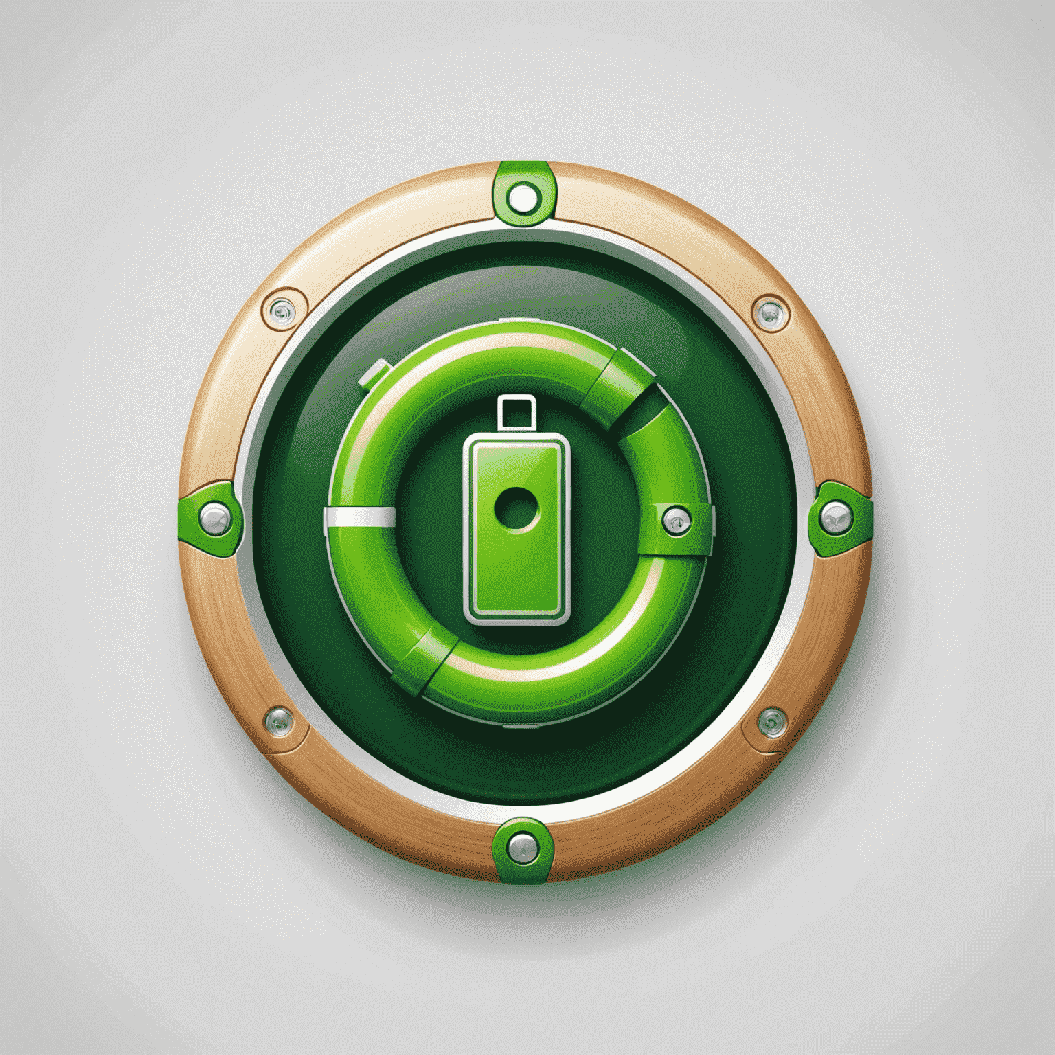 LifeSaver logo - A modern, sleek design featuring a stylized mobile phone with a green battery icon