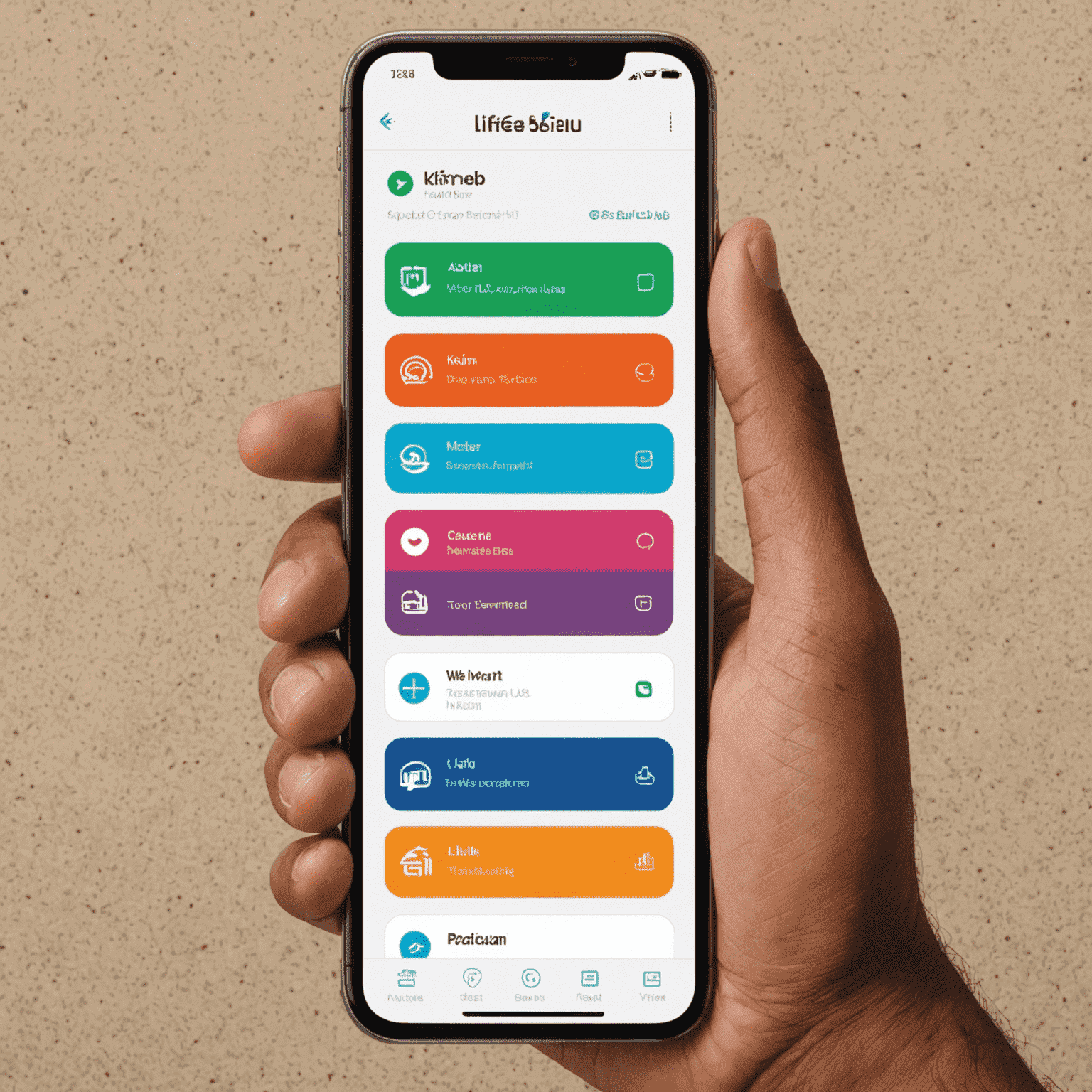 LifeSaver app interface showing multiple Kuwaiti telecom carrier options for top-up